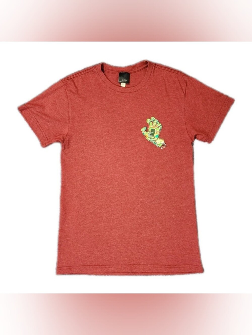 Santa Cruz Skateboard Shirt Growth Hand Heathered Teja Size Small